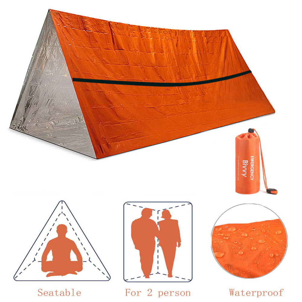Bivy Bag Emergency - 2 사람 비상 대피소 Bivy 생존