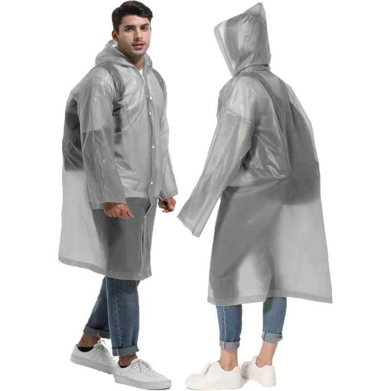 Emergency Poncho Rain - 일회용 성인용 재사용 가능 비옷, 방수
