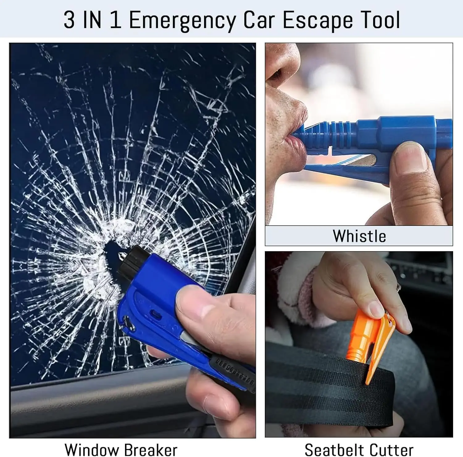 안전망치 차량 탈출 도구 3-in-1 창문 파괴기 안전 - Rescue Rope Throw 리뷰 및 가격